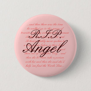 R.I.P. Angel 6 Cm Round Badge