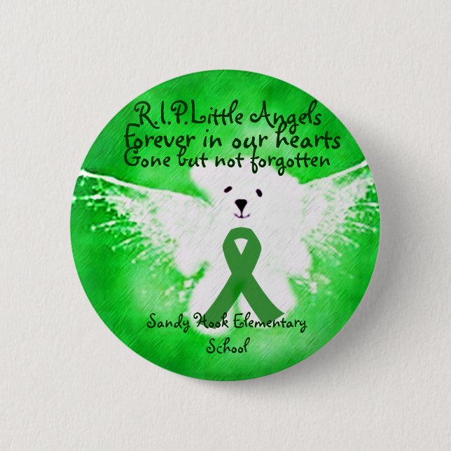 R.I.P.Angels of Sandy Hooks Elemtary School_Button 6 Cm Round Badge (Front)