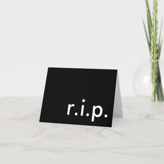 r.i.p. announcement (Front)