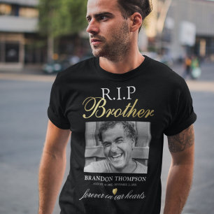 R.I.P Brother Memorial Photo T-Shirt