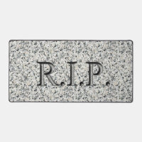 R.I.P. Design Granite Image Headstone Desk Mat
