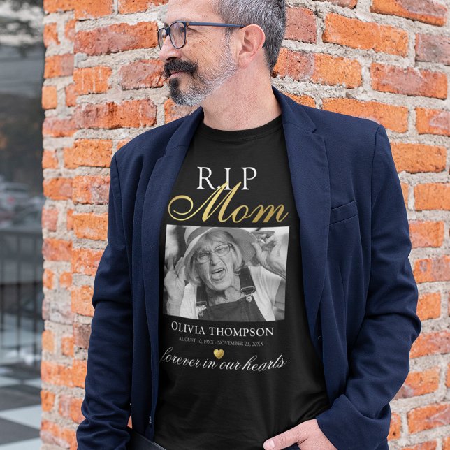 R.I.P Mum Photo Memorial T-Shirt (Creator Uploaded)