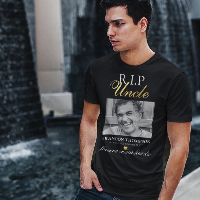 R.I.P Uncle Photo Memorial T-Shirt (Creator Uploaded)