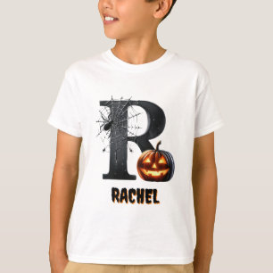 R Initial Trick or Treat Cute Halloween T-Shirt