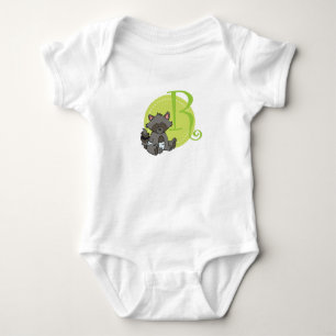 R is for Racoon Baby Bodysuit