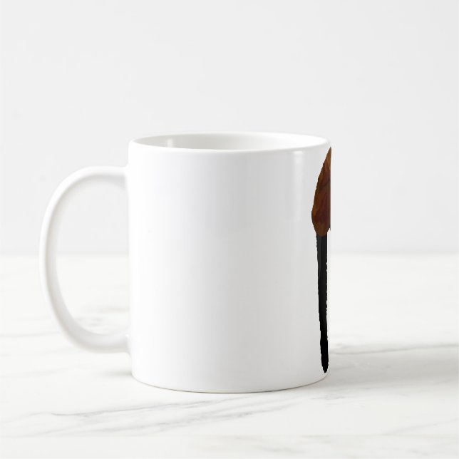 R is for Red Ruffed Lemur Coffee Mug (Left)
