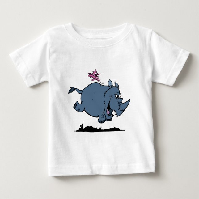 R is for Rhino Baby T-Shirt (Front)