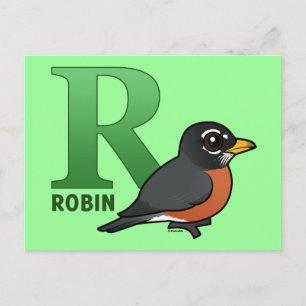 R is for Robin Postcard