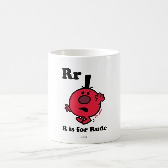 R is for Rude Coffee Mug (Center)