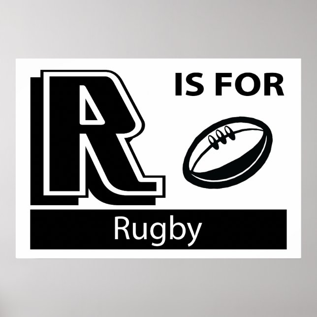 R Is For Rugby Poster (Front)