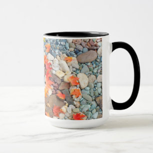 R.N. mugs Rock Garden Heart Autumn Leaves Nurse