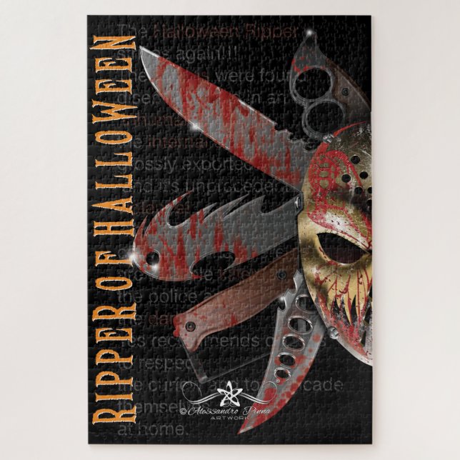 R. of H. Ripper of Halloween Jigsaw Puzzle (Vertical)