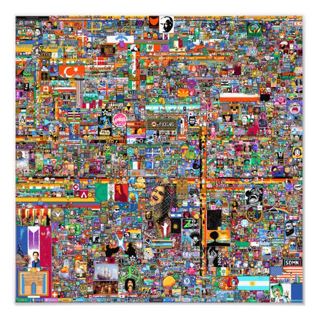 R/Place Final Rest before the Void Photo Print (Front)
