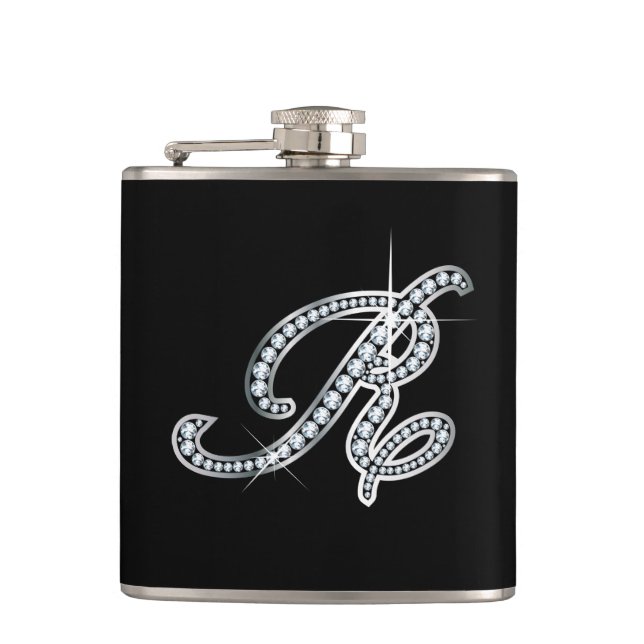 R Script "Diamond Bling" Flask (Front)