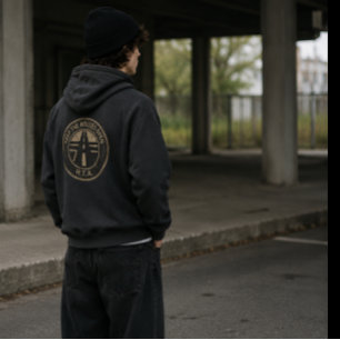 R.T.A. Keep The Routes Open Distressed Transit Hoodie