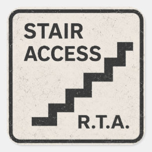 R.T.A. Stair Access Infrastructure Sticker