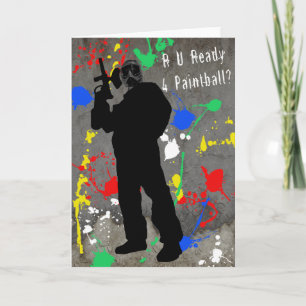 R U Ready 4 Paintball? Card