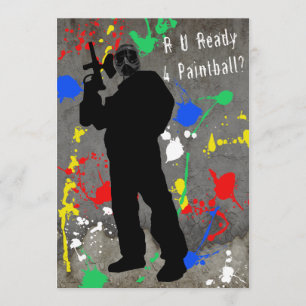 R U Ready 4 Paintball? Invitation