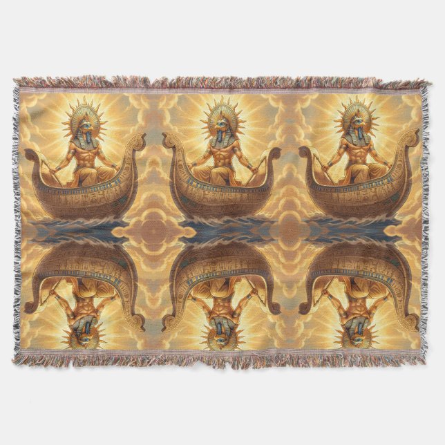 Ra – Egyptian Sun God´3´ Throw Blanket (Front)