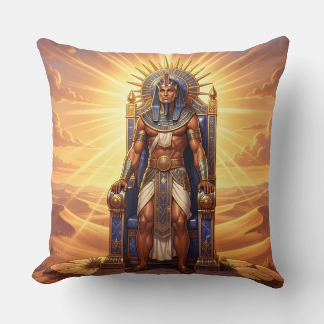 Ra - Egyptian Sun God Cushion (Front)