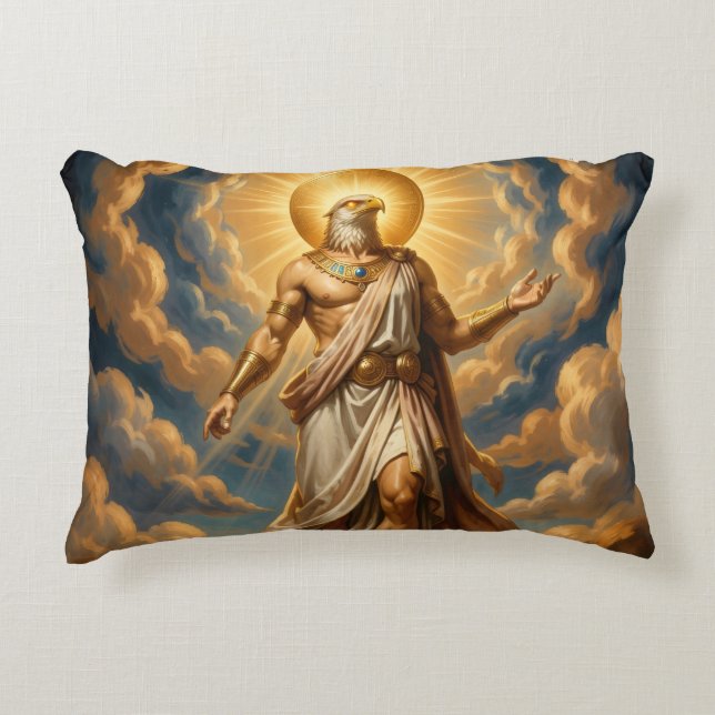 Ra – Egyptian Sun God Decorative Cushion (Front)