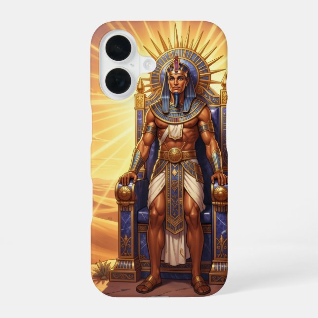 Ra - Egyptian Sun God iPhone 16 Case (Back)