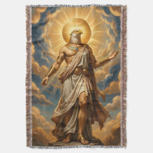 Ra – Egyptian Sun God Throw Blanket