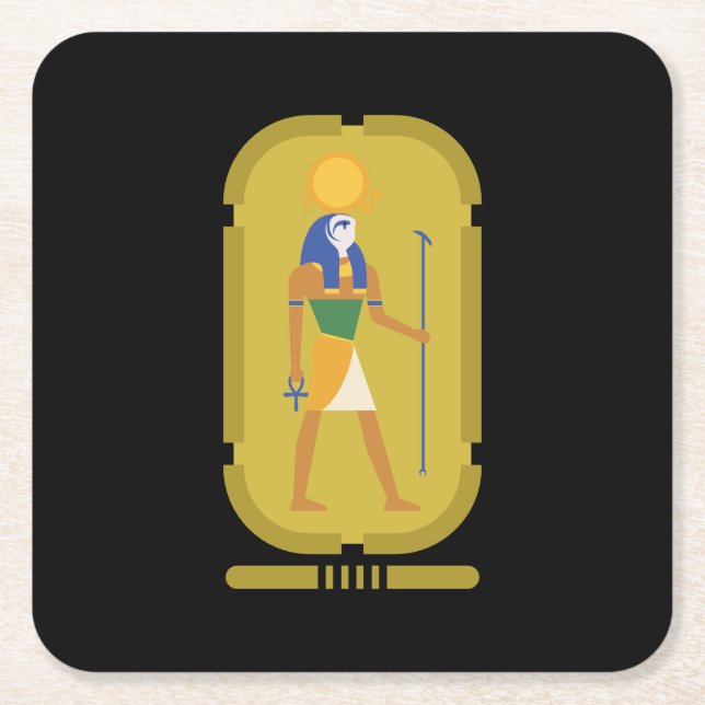 Ra God of The Sun  Square Paper Coaster (Front)