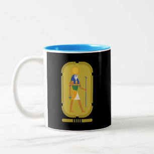 Ra God of The Sun Two-Tone Coffee Mug