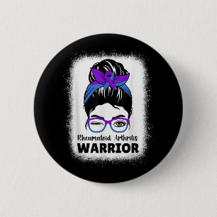 Ra Rheumatoid Arthritis Awareness Warrior Women Me 6 Cm Round Badge