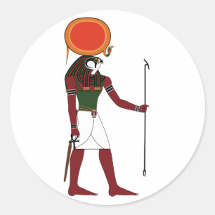 Ra the Ancient Egyptian God of the Sun and Kings Classic Round Sticker