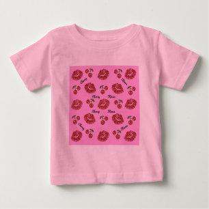 RAB Rockabilly Cherry Kisses on Pink Baby T-Shirt