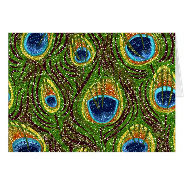 RAB Rockabilly Colourful Peacock Feathers Print (Front Horizontal)