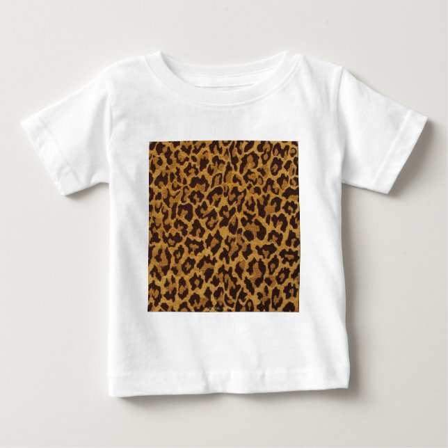 RAB Rockabilly Leopard Print Brown Gold Baby T-Shirt (Front)