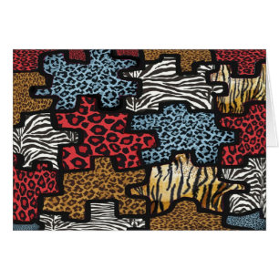RAB Rockabilly Leopard Zebra Puzzle Print Gifts