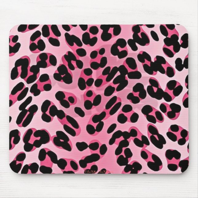 RAB Rockabilly Pink Cheetah Print Mouse Pad (Front)