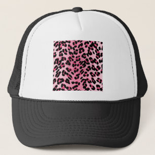 RAB Rockabilly Pink Cheetah Print Trucker Hat