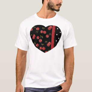 RAB Rockabilly Very Cherry Cherries Black T-Shirt