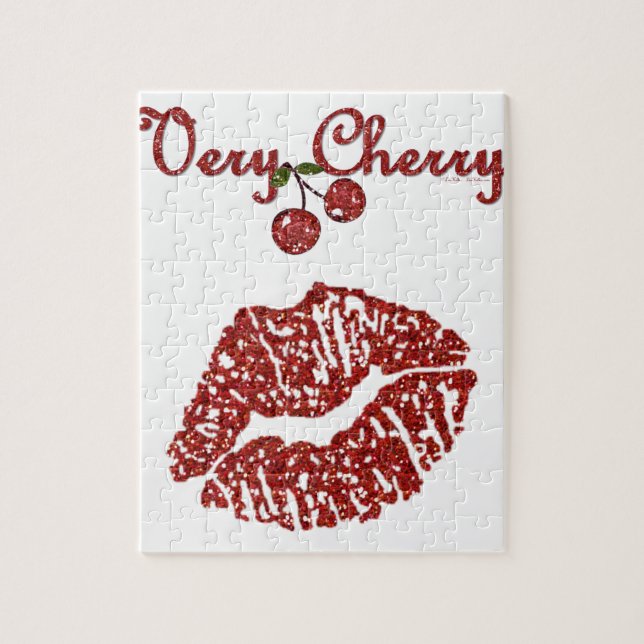 RAB Rockabilly Very Cherry Kiss Jigsaw Puzzle (Vertical)