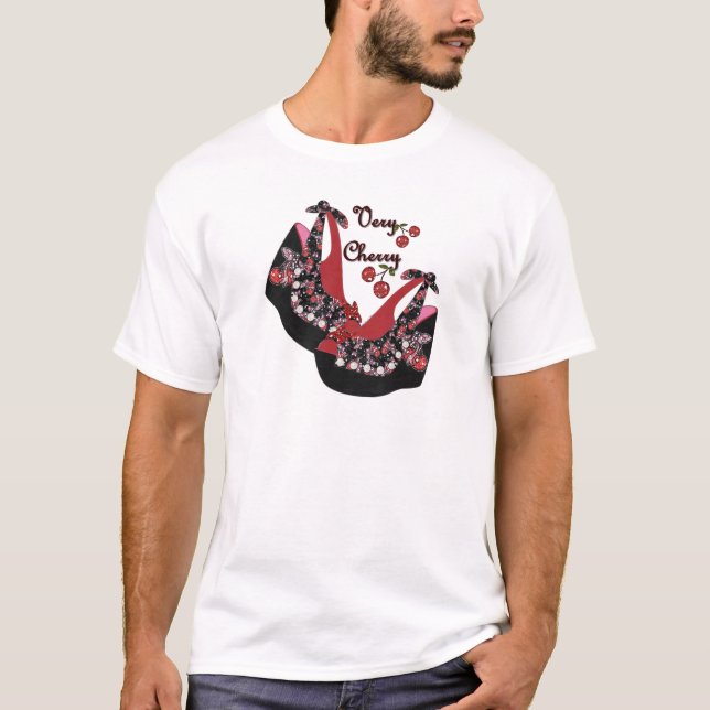 RAB Rockabilly Very Cherry Shoes T-Shirt (Front)