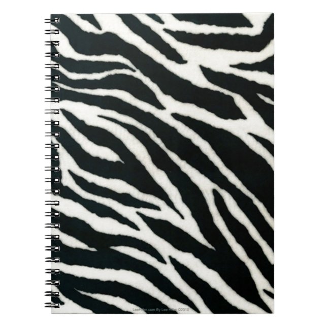 RAB Rockabilly Zebra Print Black & White Notebook (Front)