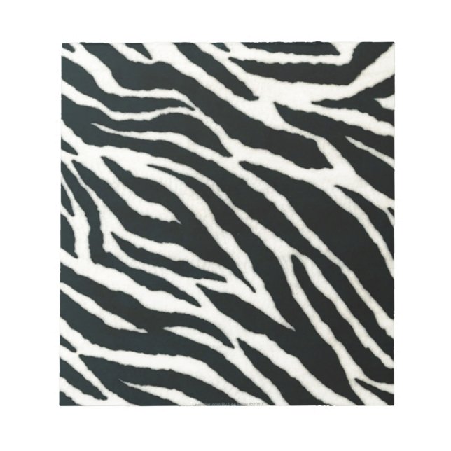 RAB Rockabilly Zebra Print Black & White Notepad (Front)