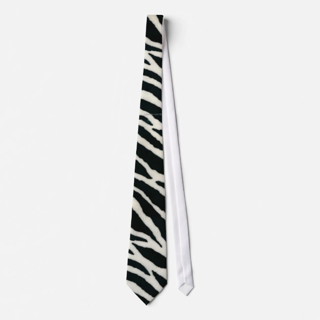 RAB Rockabilly Zebra Print Black & White Tie (Front)