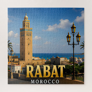 Rabat Hassan Tower and Atlantic Elegance Jigsaw Puzzle