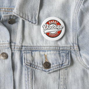 Rabat morocco vintage logo 6 cm round badge
