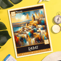Rabat, Morocco | Vintage Painting