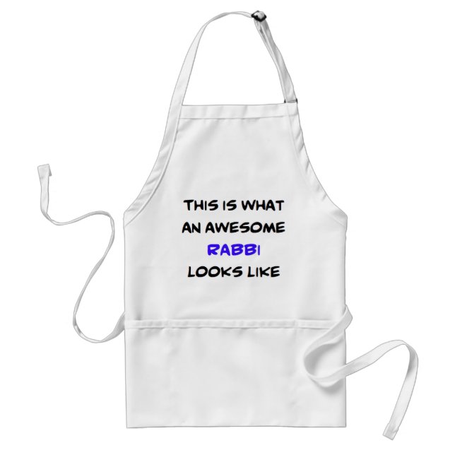 rabbi, awesome standard apron (Front)