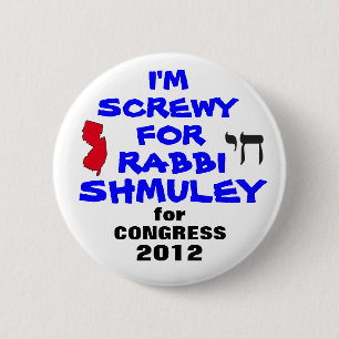 Rabbi Schmuley Boteach for Congress 6 Cm Round Badge