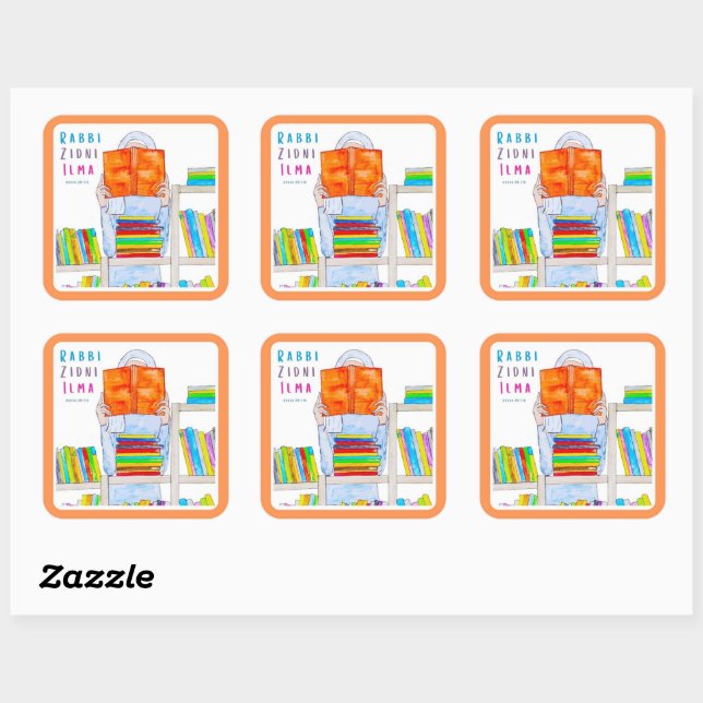 Rabbi Ziddni Ilma - Square Stickers (Sheet)