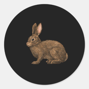 Rabbit 2 classic round sticker